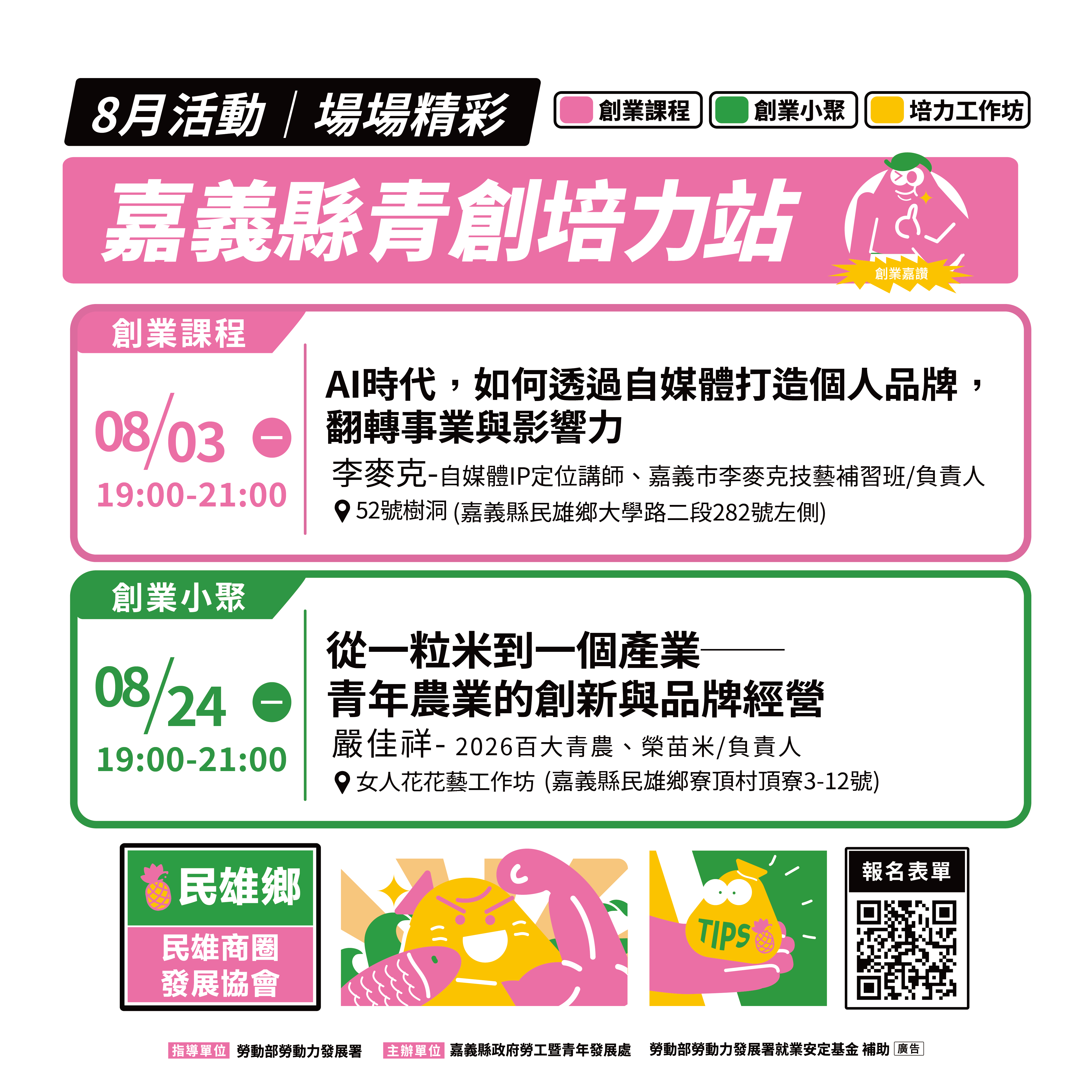 嘉義縣青年培力站-民雄站點