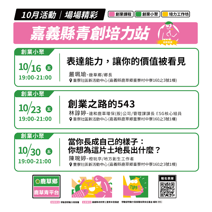 嘉義縣青年培力站-鹿草站點